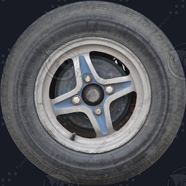 Old car wheel texture